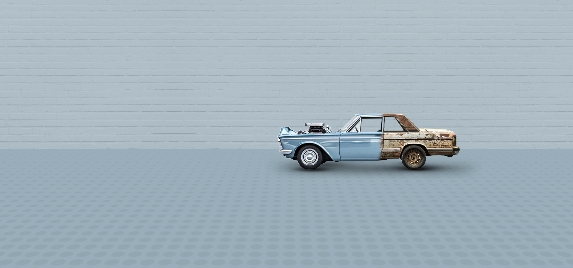 Transformation concept using a restored vehicle