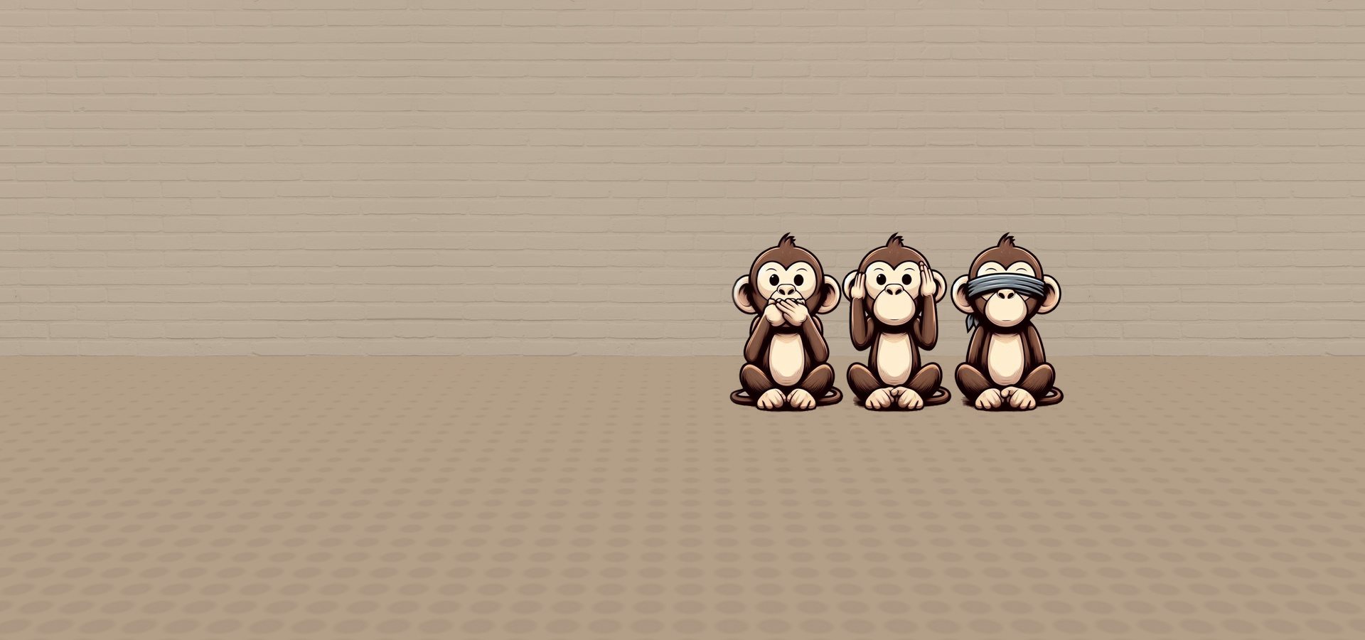 See no evil hear no evil speak no evil marketing concept